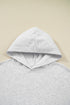 Camouflage Print Patchwork Asymmetric Sleeve Pullover Hoodie