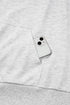 Camouflage Print Patchwork Asymmetric Sleeve Pullover Hoodie