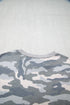 Camouflage Print Round Neck Shift Pullover Long Sleeve Top