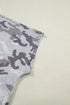 Camouflage Print Soft Stretch Casual T Shirt