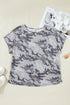 Camouflage Print Soft Stretch Casual T Shirt