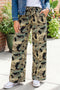 Camouflage Print Street Fashion Drawstring Shift Pants
