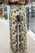 Camouflage Print Street Fashion Drawstring Shift Pants
