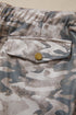 Camouflage Print Striped Side Panel Patchwork Drawstring Pants