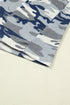 Camouflage Print Western Crew Neck Short Sleeve Tee