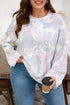 Camouflage Print Western Drop Shoulder Long Sleeve Top