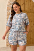 Camouflage Print Western Style Two Piece Loungewear Set