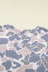 Camouflage Print Western Style Two Piece Loungewear Set