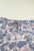 Camouflage Print Western Style Two Piece Loungewear Set