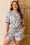 Camouflage Print Western Style Two Piece Loungewear Set