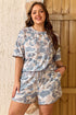 Camouflage Print Western Style Two Piece Loungewear Set