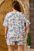 Camouflage Print Western Style Two Piece Loungewear Set