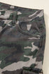Camouflage Print Wide Leg Cargo Utility Denim Jeans