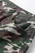 Camouflage Print Wide Leg Cargo Utility Denim Jeans