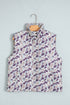 Camouflage Puffer Stand Neck Zip Up Sleeveless Vest