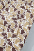 Camouflage Quilted Metal Button Collared Puffer Coat