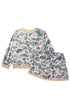 Camouflage Round Neck Drop Shoulder Pullover Lounge Set