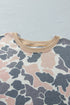 Camouflage Round Neck Drop Shoulder Pullover Lounge Set