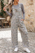 Camouflage Twist Ribbed Sleeveless Full Length Corded Jumpsuit