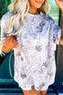Camouflage Woodland Print Drop Shoulder Western Tunic Tee