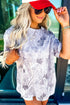 Camouflage Woodland Print Drop Shoulder Western Tunic Tee