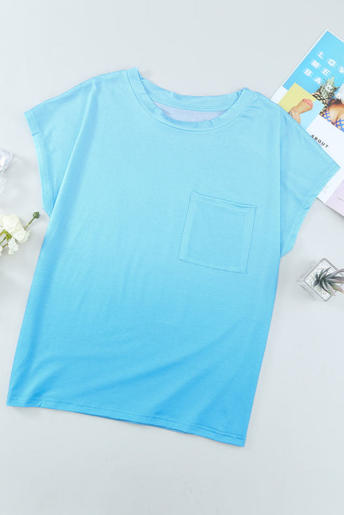 Cap Short Sleeve T-Shirt With Pocket