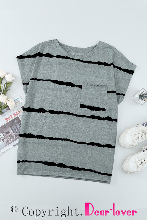 Cap Short Sleeve T-Shirt With Pocket