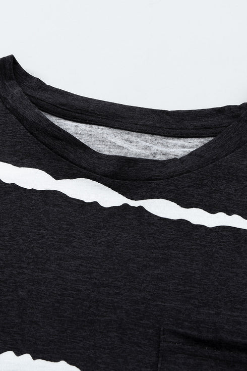 Cap Short Sleeve T-Shirt With Pocket