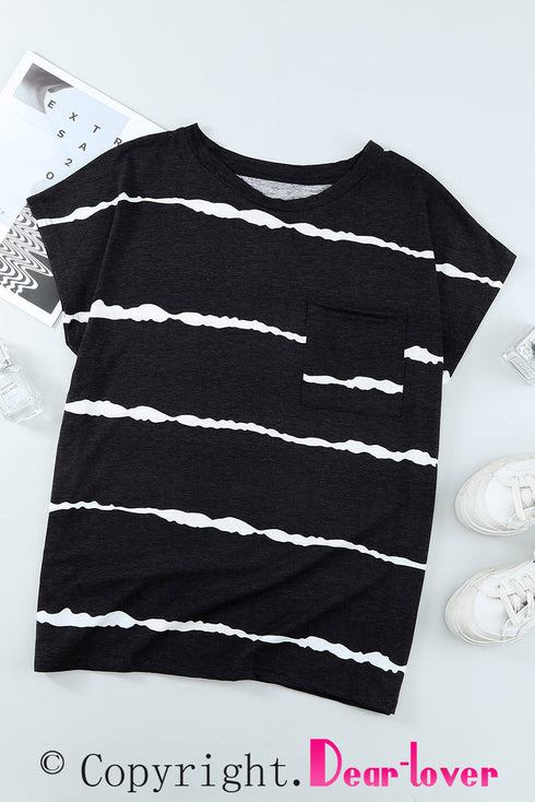 Cap Short Sleeve T-Shirt With Pocket