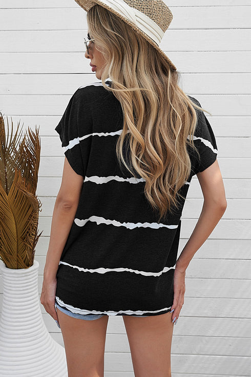 Cap Short Sleeve T-Shirt With Pocket