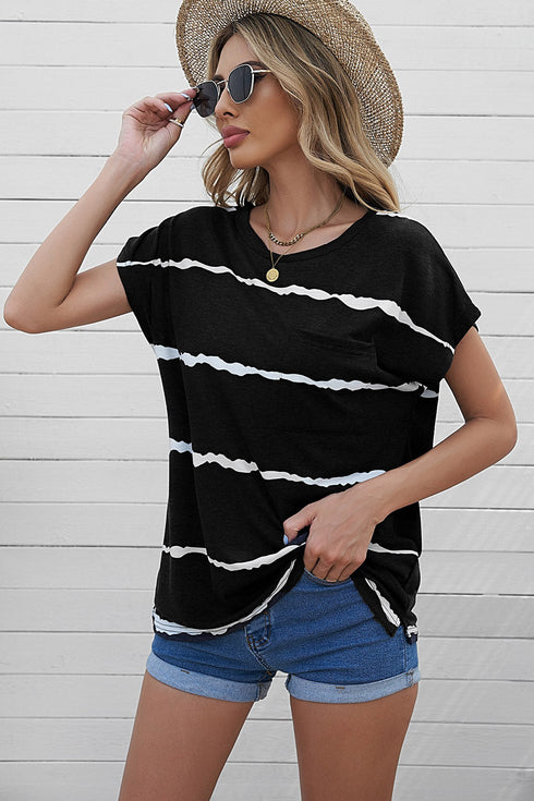 Cap Short Sleeve T-Shirt With Pocket