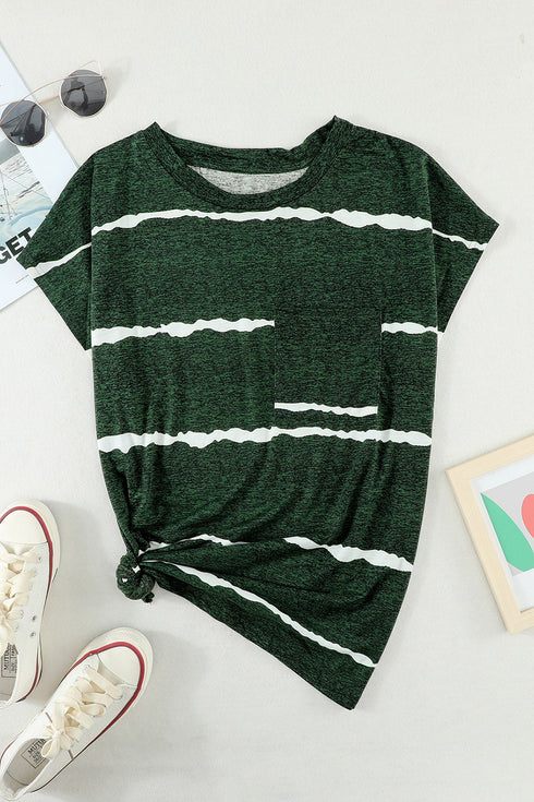 Cap Short Sleeve T-Shirt With Pocket