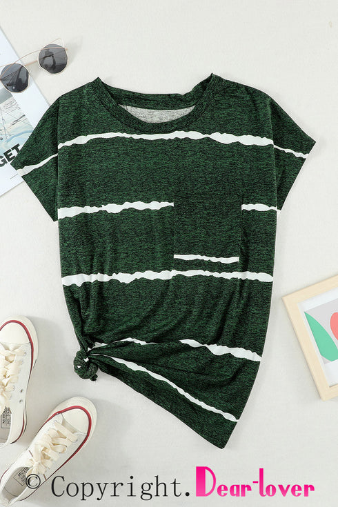 Cap Short Sleeve T-Shirt With Pocket