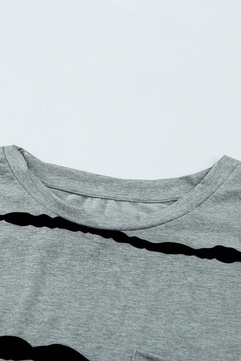 Cap Short Sleeve T-Shirt With Pocket