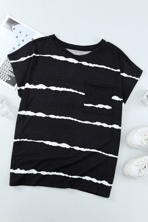 Cap Short Sleeve T-Shirt With Pocket