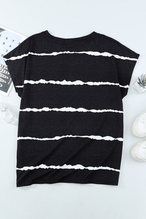 Cap Short Sleeve T-Shirt With Pocket