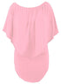 Cape Overlay Round Neck Layered Mini Dress