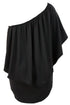 Cape Overlay Round Neck Layered Mini Dress