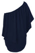 Cape Overlay Round Neck Layered Mini Dress