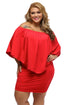 Cape Overlay Round Neck Layered Mini Dress