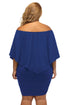 Cape Overlay Round Neck Layered Mini Dress