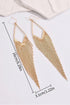 Cascading Metallic Chain Fringe Dangle Earrings