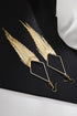 Cascading Metallic Chain Fringe Dangle Earrings