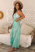 Casual Abstract Print Bib Wide Leg Overall Jumpsuit