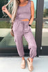 Casual Active Tank Top Drawstring Jogger Pant Sets