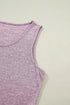 Casual Active Tank Top Drawstring Jogger Pant Sets