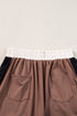 Casual Blocked Pattern Patchwork Cap Sleeve Short Set