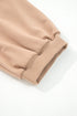 Casual Braided Trim Puff Sleeve Solid T Shirt Dress