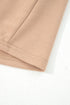 Casual Braided Trim Puff Sleeve Solid T Shirt Dress
