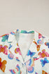 Casual Butterfly Pattern Short Sleeve Pajama Set Sleepwear